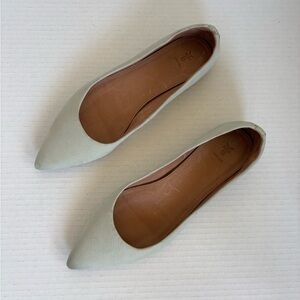 Frye Sienna Light Blue Leather Ballet Flat 7.5